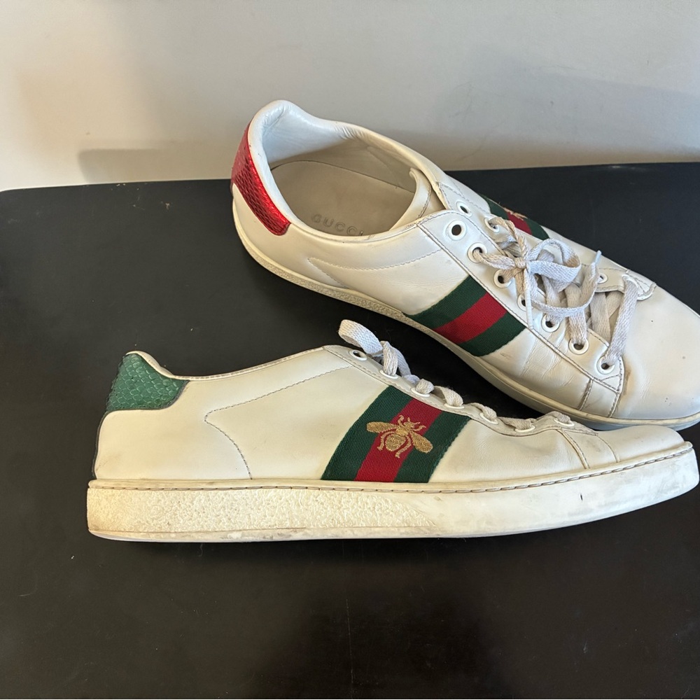 Gucci White and Red Sneakers Luxury Casual - HOT SALE!